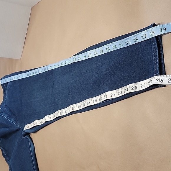 Madewell, Size 31 Waist '10" High Riser Skinny Skinny' Dark Wash Jeans, EUC - Picture 7 of 13